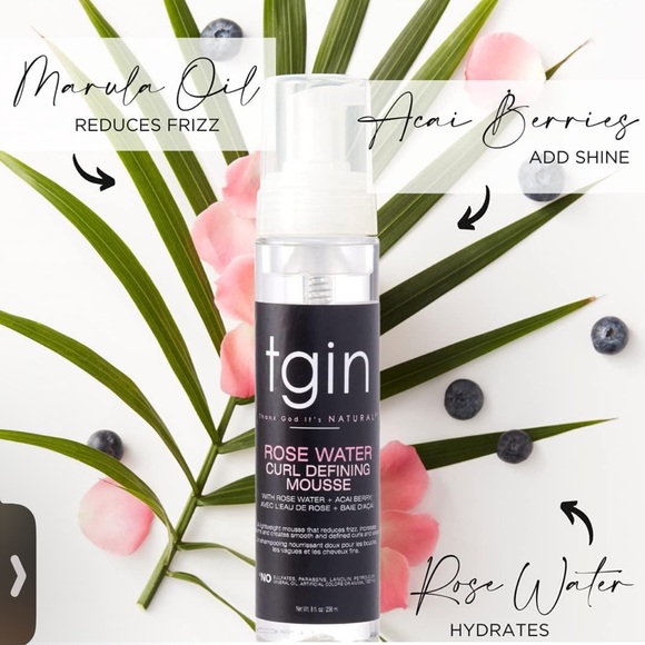 TGIN Rose Water Curl Defining Mousse - Picture 2 of 2